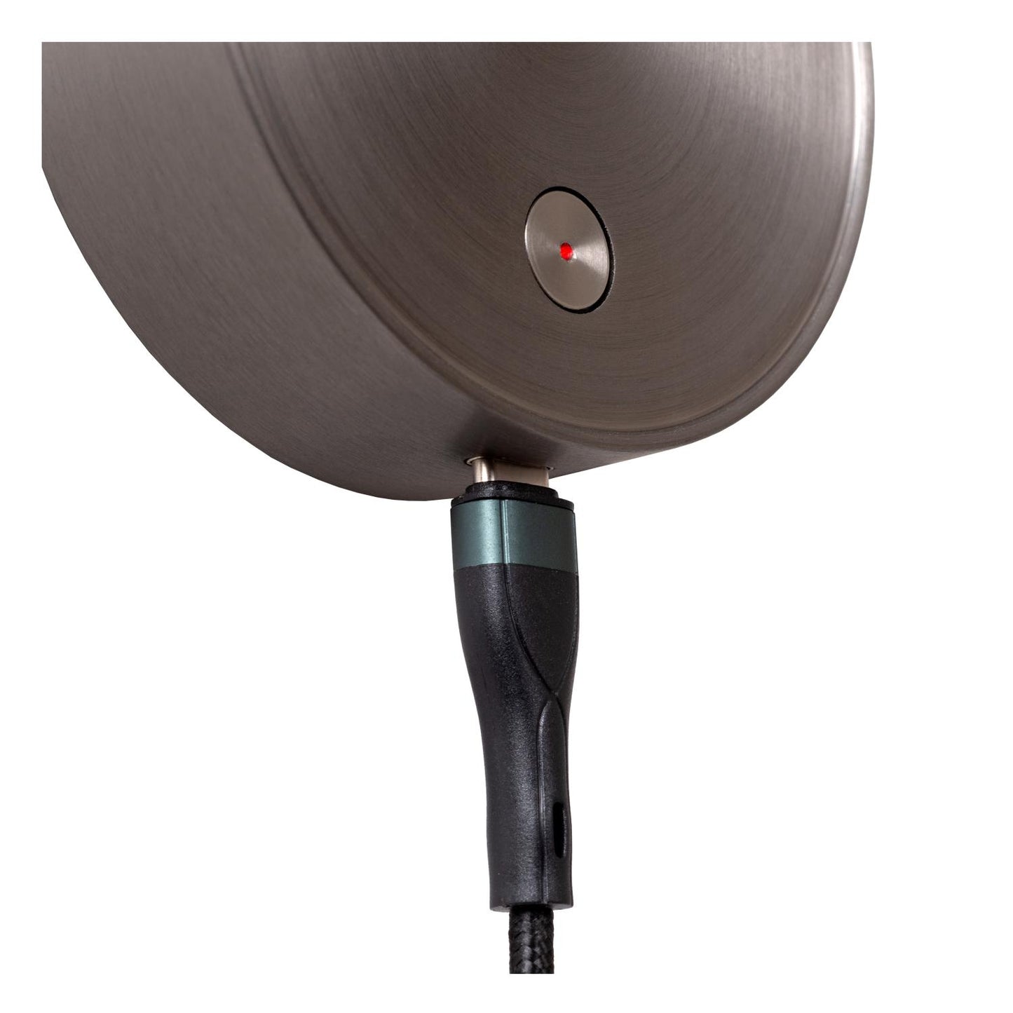 Oplaadbare wandlamp Asja gun metal