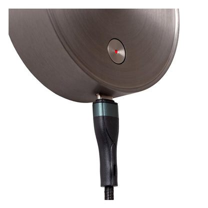 Oplaadbare wandlamp Asja gun metal