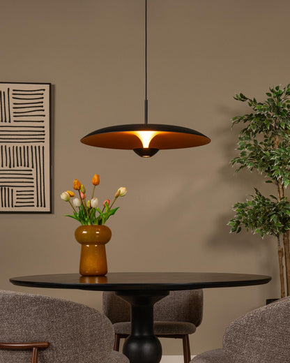 Hanglamp Kenneth 60cm zwart-goud