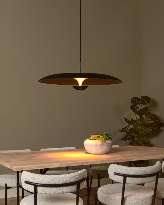 Hanglamp Kenneth 80cm zwart-goud