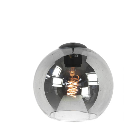 Hanglamp glas smoke 8-lichts