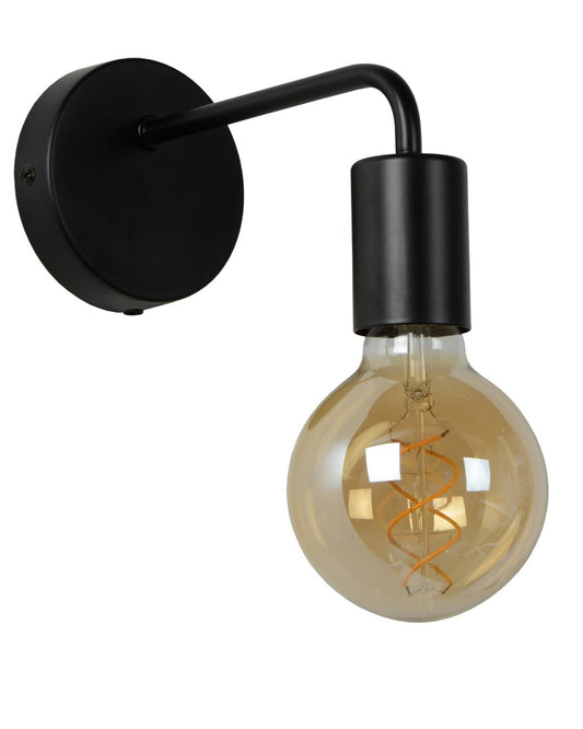 Wandlamp Scott zwart E27