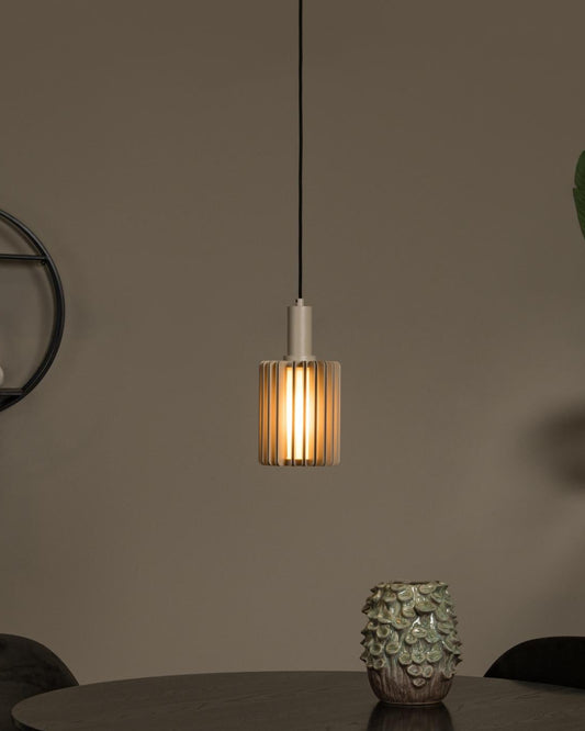 Hanglamp Lambres taupe E27