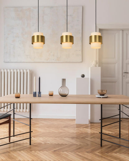 Hanglamp Fermin 3-lichts messing-goud E27