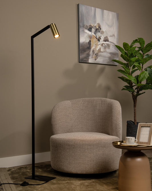 Leeslamp Sybil zwart-goud GU10