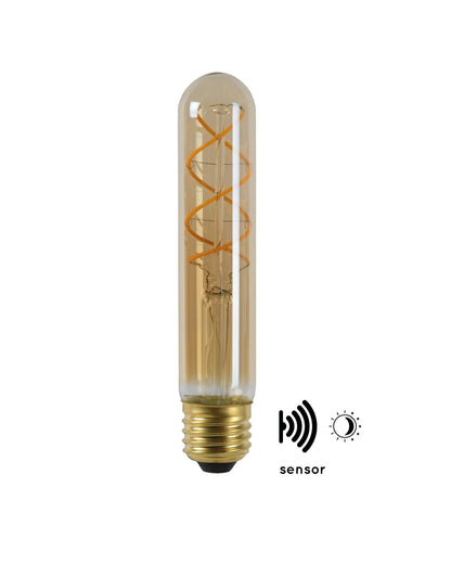 Lucide buislamp gold 4W E27 dag- nacht sensor LED