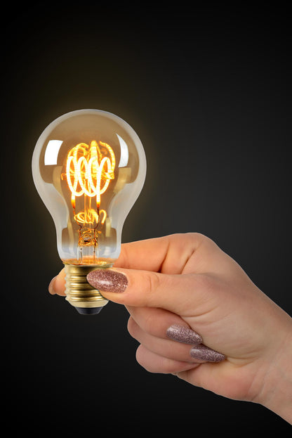 Lucide A60 gold 4,9W E27 dimbaar LED