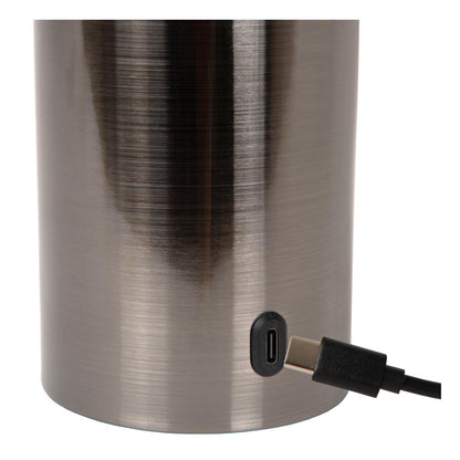 Tafellamp Vivo oplaadbaar zwart chroom