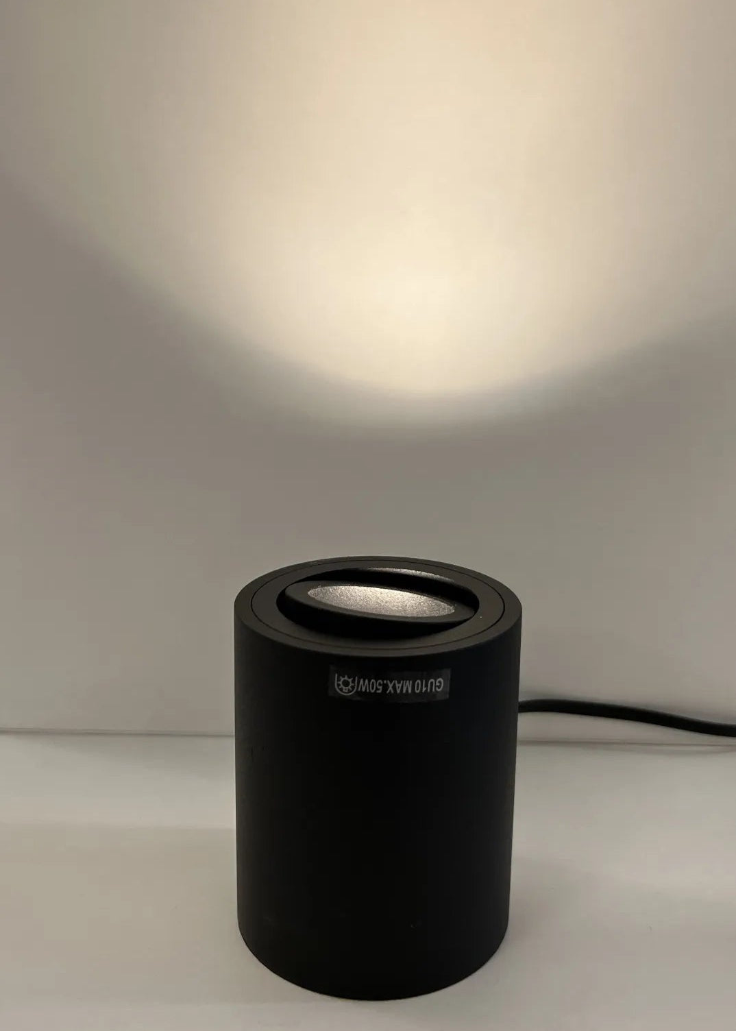 Grondspot zwart rond incl. LED 3-standen GU10