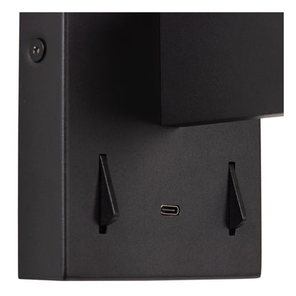 FINAN wandlamp zwart met leeslamp