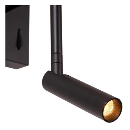 FINAN wandlamp zwart met leeslamp