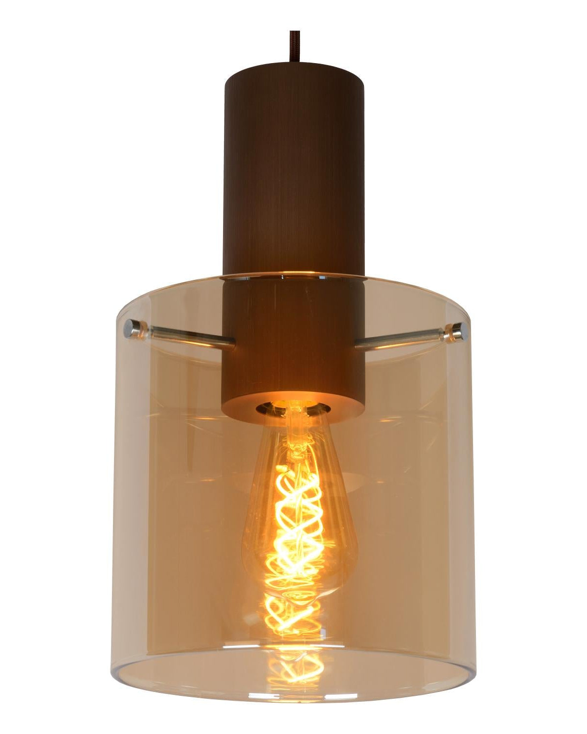 Hanglamp Toledo amber 3xE27