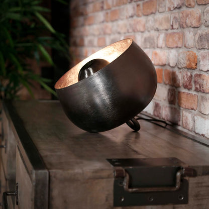 Tafel- vloerlamp basket S bruin
