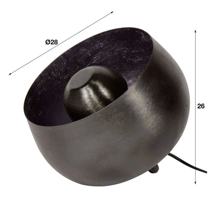 Tafel- vloerlamp basket S bruin