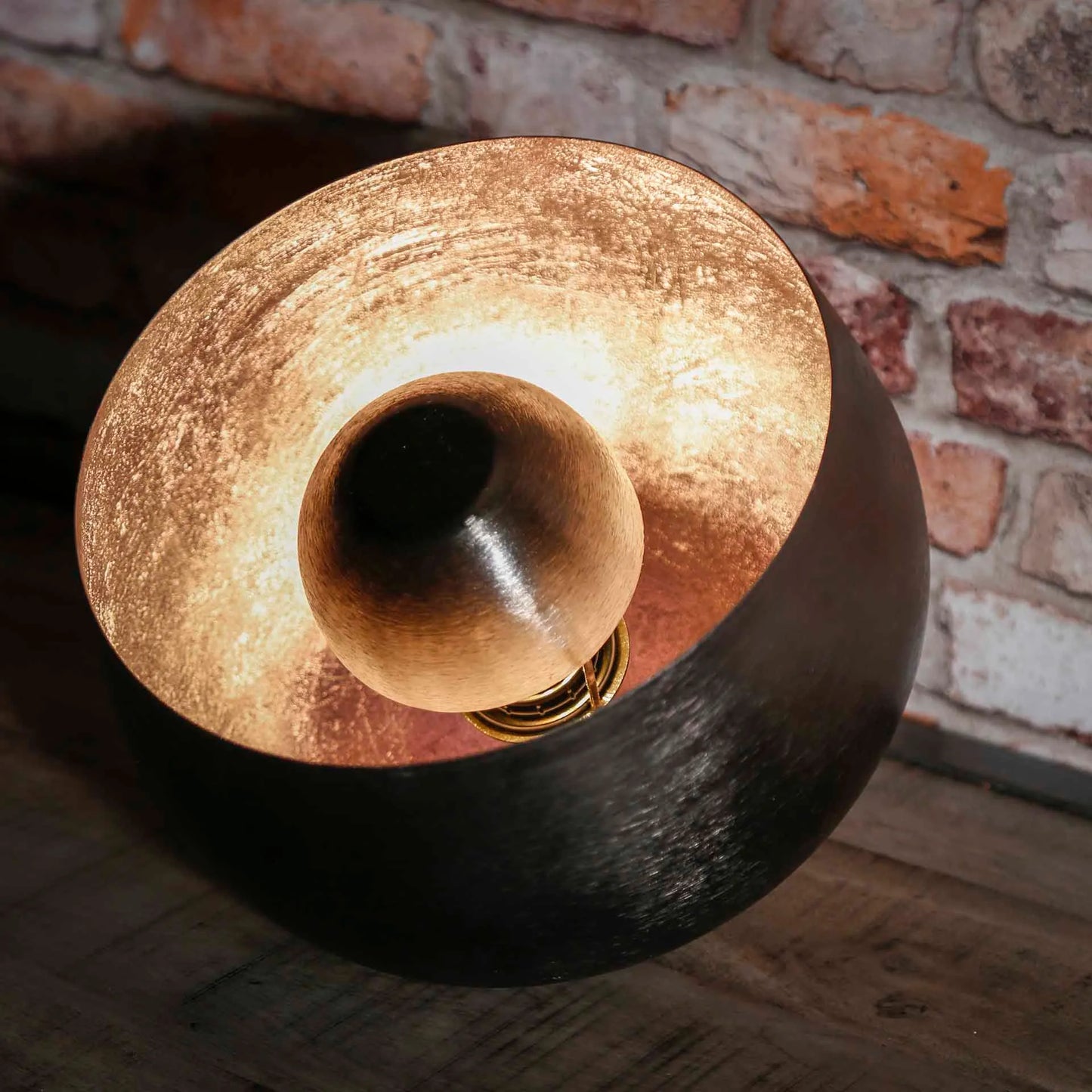 Tafel- vloerlamp basket S bruin