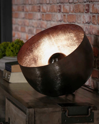 Tafel- vloerlamp Basket M bruin