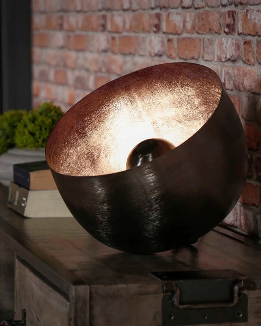 Tafel- vloerlamp bowl M bruin 087684/31Z