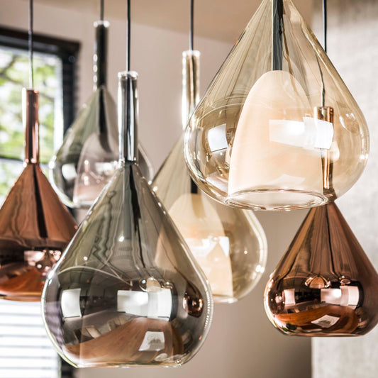 Hanglamp Wings 4+3-lichts / Zwart