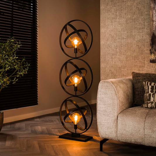 Vloerlamp Galaxy 3-lichts / Artic zwart