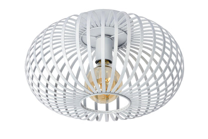 Plafondlamp Manuela wit E27