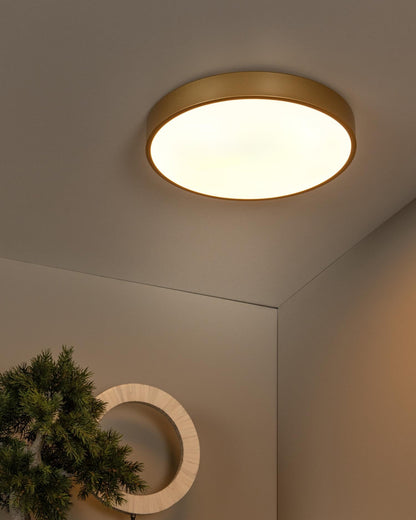 Plafondlamp Unar goud M incl. LED 3-standen