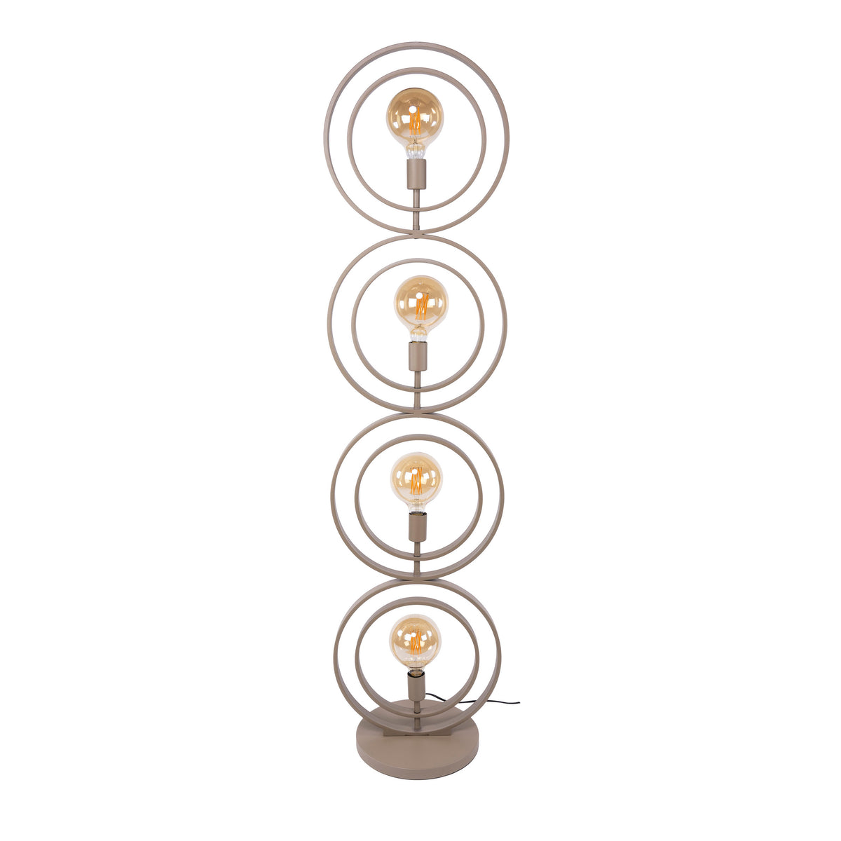 Vloerlamp Turn Around 4-lichts / Beige