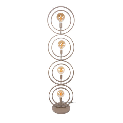 Vloerlamp Turn Around 4-lichts / Beige