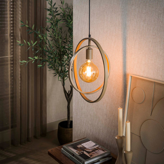 Hanglamp Turn Around 1-lichts / Beige