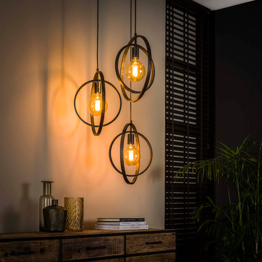 Hanglamp turn around 3-lichts