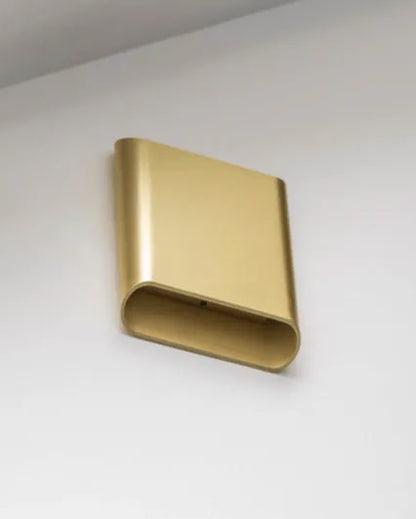 Wandlamp ovaal messing groot 27WL Diaz-L GG