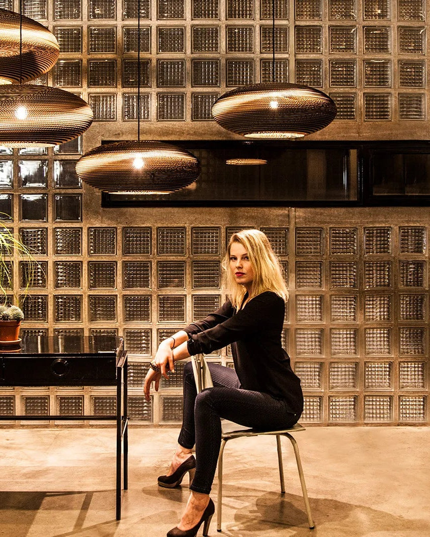 Hanglamp karton Jazzy 44cm E27 77TPJA440Z