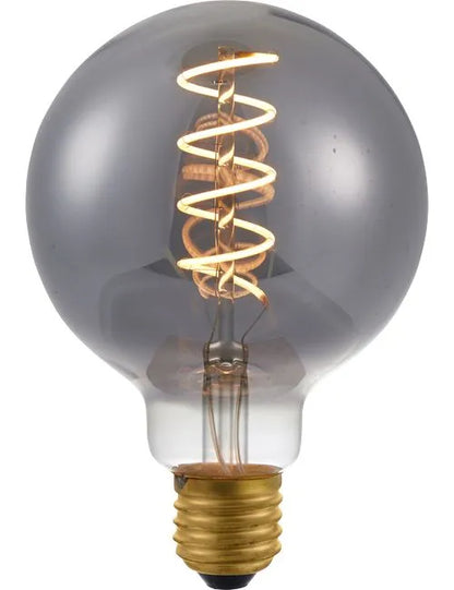 Highlight G95 smoke 6W E27 3-standen LED