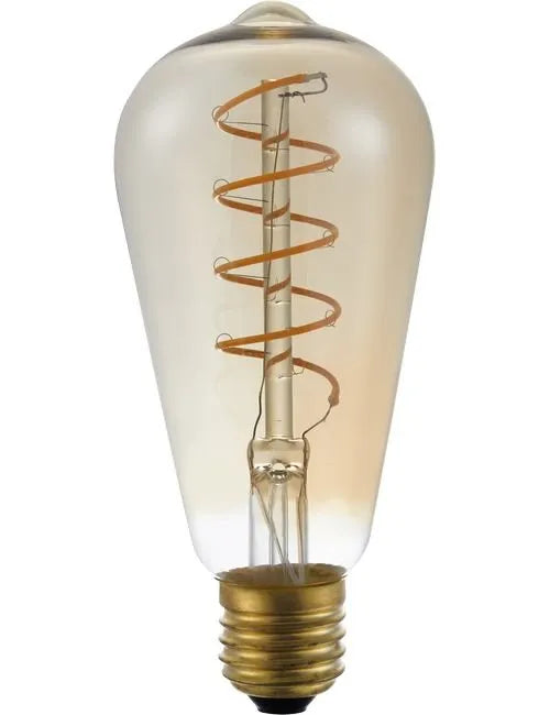 Highlight edison gold 6W E27 3-standen LED