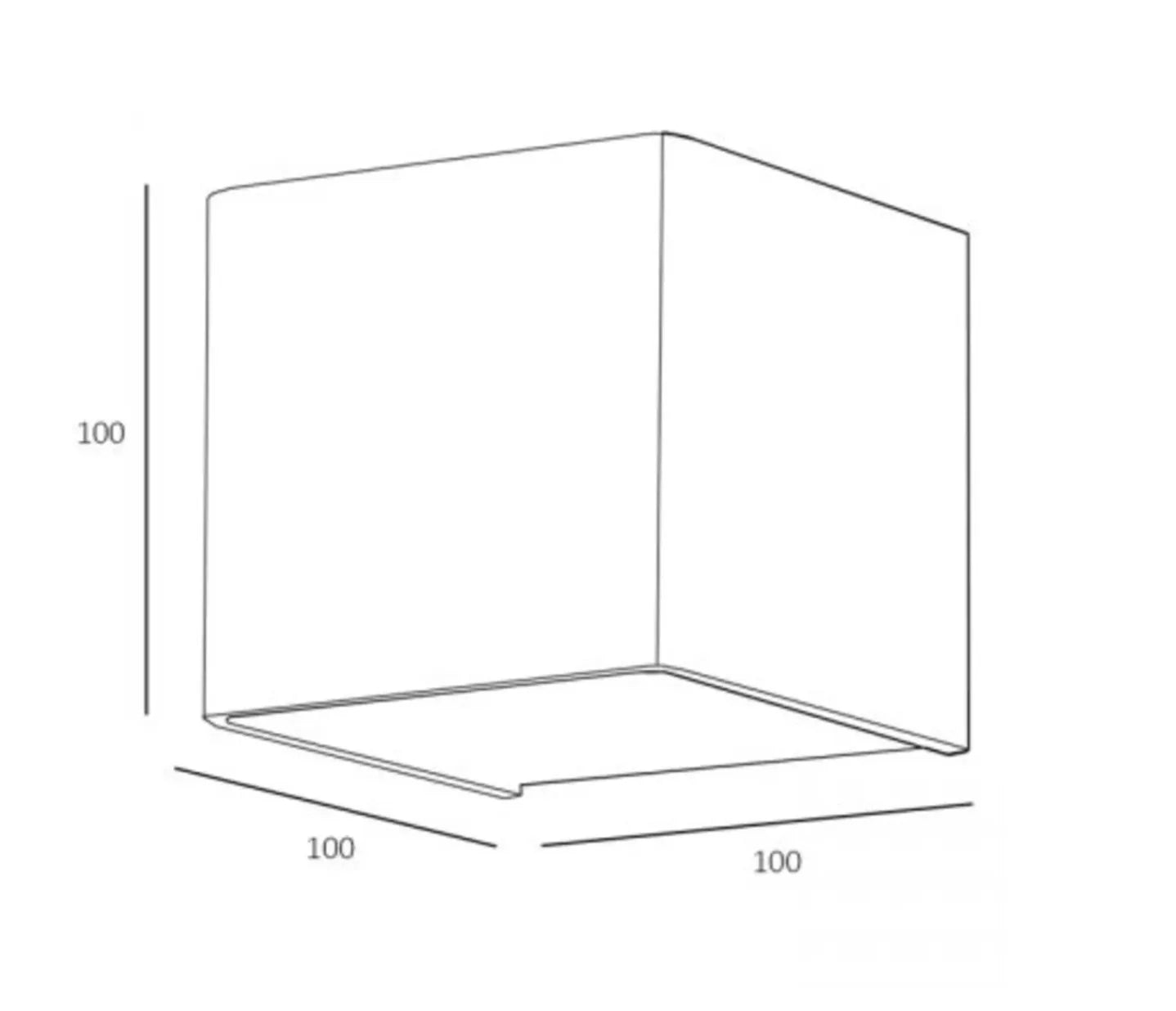 Wandlamp Cube zwart 27WL Cube ZW