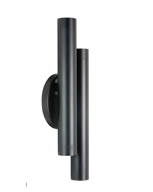 Wandlamp dubbele koker zwart 4xGU10 22W3137.01