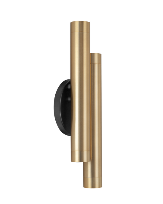 Wandlamp dubbele koker messing 4xGU10 22W3731.38