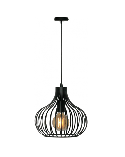 Hanglamp Aglio zwart 28cm