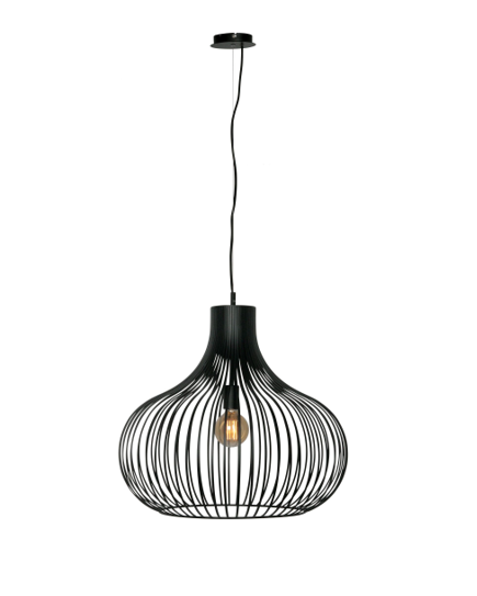 Hanglamp Aglio zwart 60cm
