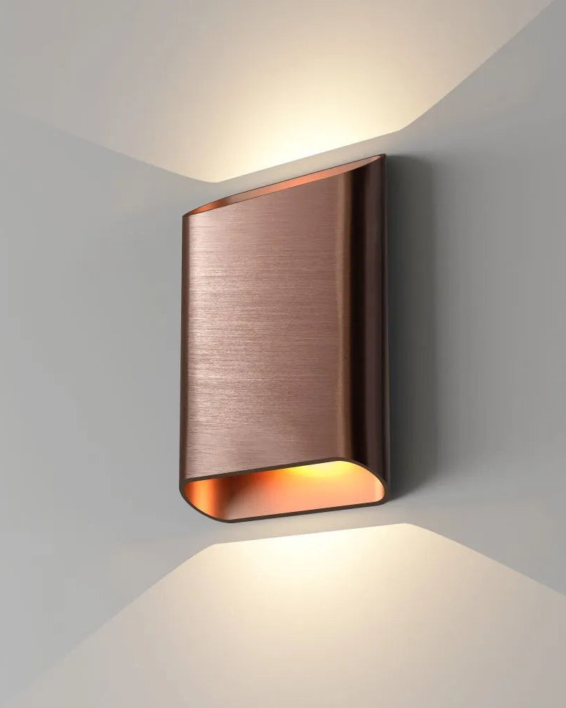 Wandlamp ovaal brons groot 27WL Diaz-L BG