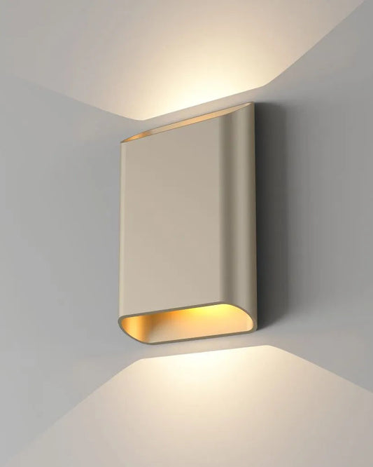 Wandlamp ovaal champagne groot 27WL Diaz-L CP