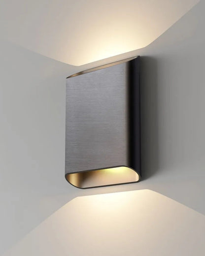 Wandlamp ovaal gun metal groot 27WL diaz-L GM