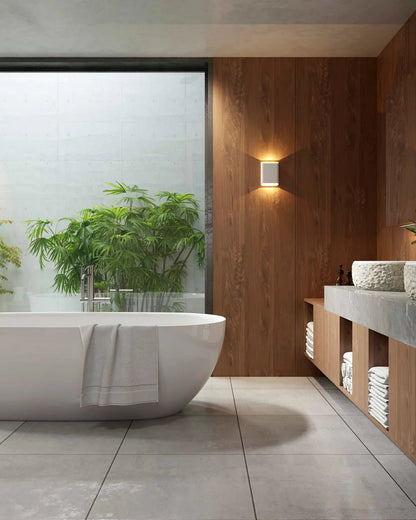 Wandlamp ovaal wit groot 27WL Diaz-L WI