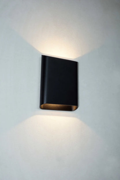 Wandlamp ovaal zwart groot 27WL Diaz-L ZW