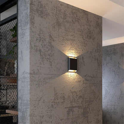 Wandlamp ovaal zwart groot 27WL Diaz-L ZW