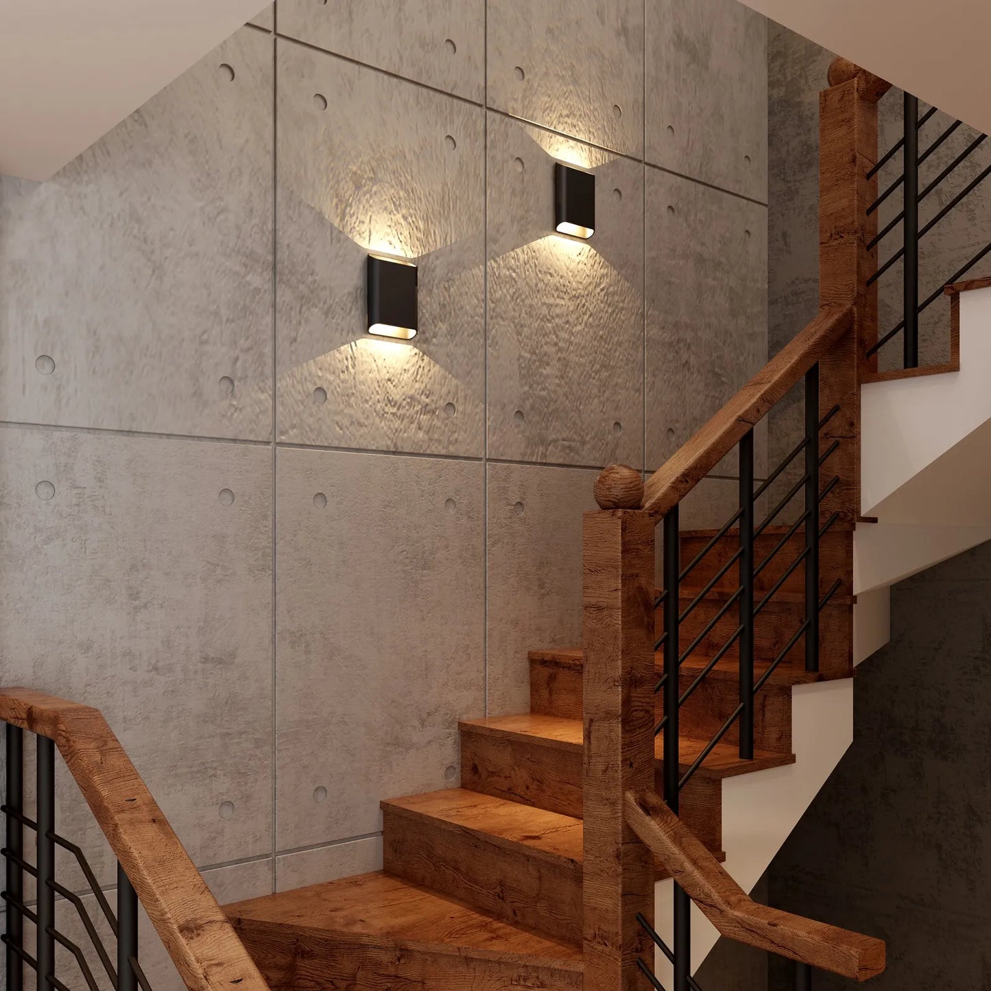 Wandlamp ovaal zwart groot 27WL Diaz-L ZW