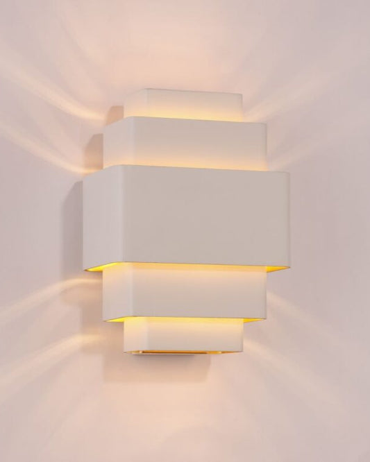 Wandlamp Layers wit-goud 3x G9 27Wl Layers WI-GO