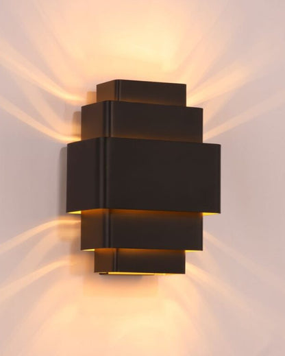 Wandlamp Layers zwart-goud 3xG9 27WL Layers ZW-GO