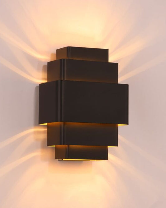 Wandlamp Layers zwart-goud 3xG9 27WL Layers ZW-GO