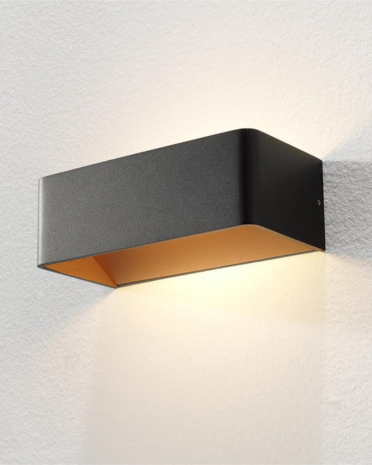 Wandlamp Mainz zwart-koper 27WL Mains ZW-GO