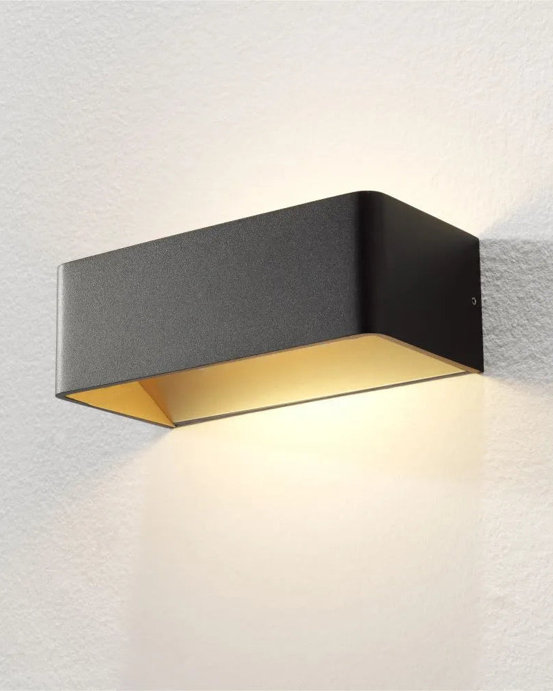 Wandlamp Mainz zwart-goud 27WL Mainz ZW-MG